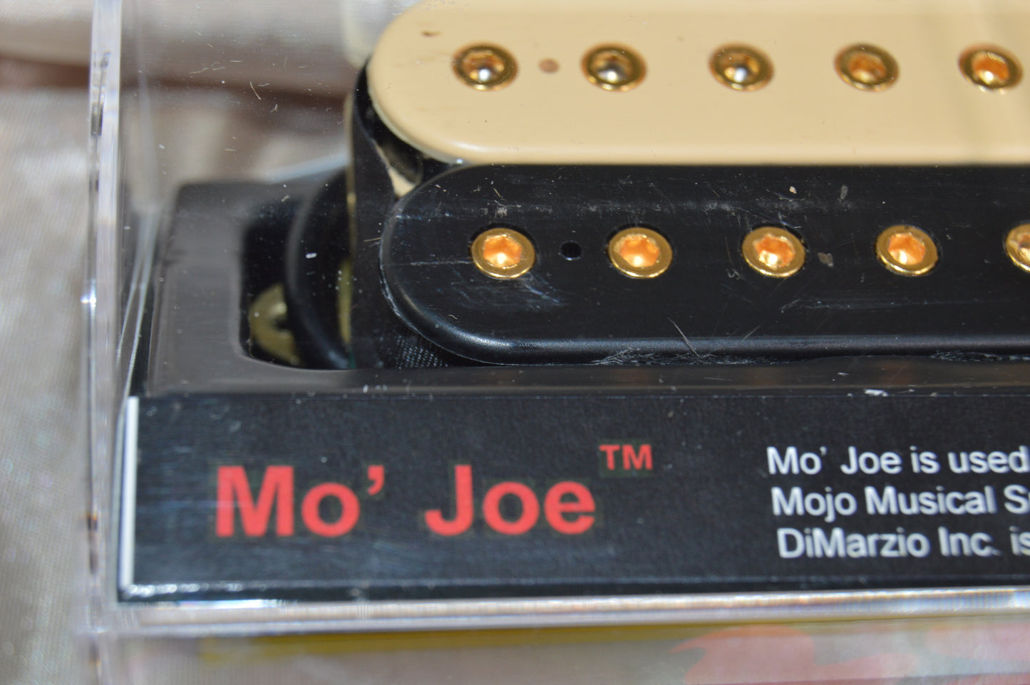 DiMarzio Mo' Joe F-Spaced Humbucker Zebra GOLD Custom