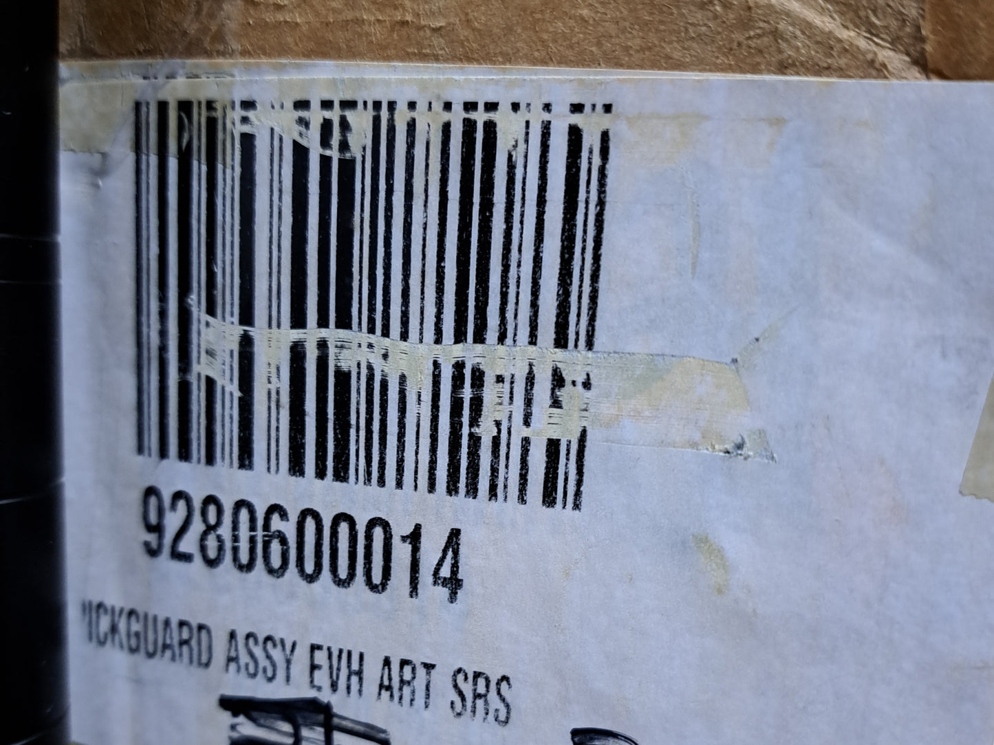 EVH Art Series Stratocaster pickguard assembly Humbucker Original Unused Early Version