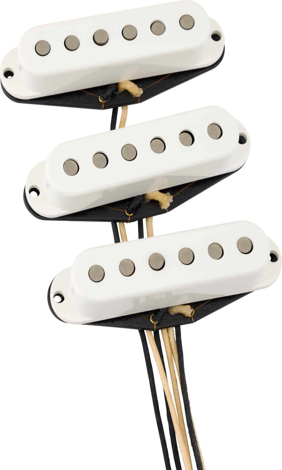 Three 70th Anniversary Fender 54 white guitar pickups 