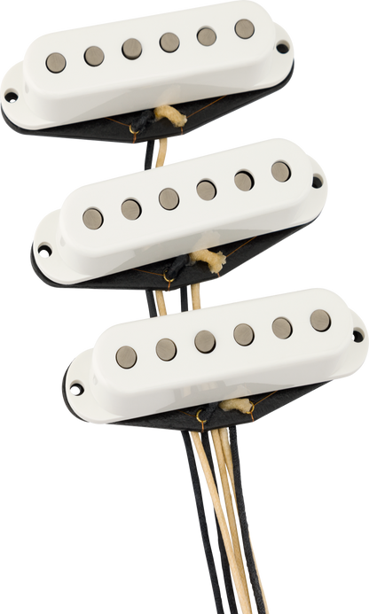 Three 70th Anniversary Fender 54 white guitar pickups 