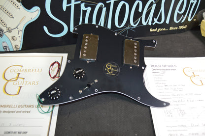 Hot Rod HH Loaded Fender Pickguard Stratocaster with ToneRider Chrome Buckers