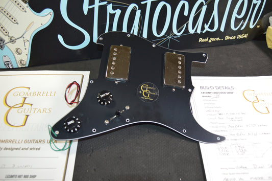 Hot Rod HH Loaded Fender Pickguard Stratocaster with ToneRider Chrome Buckers