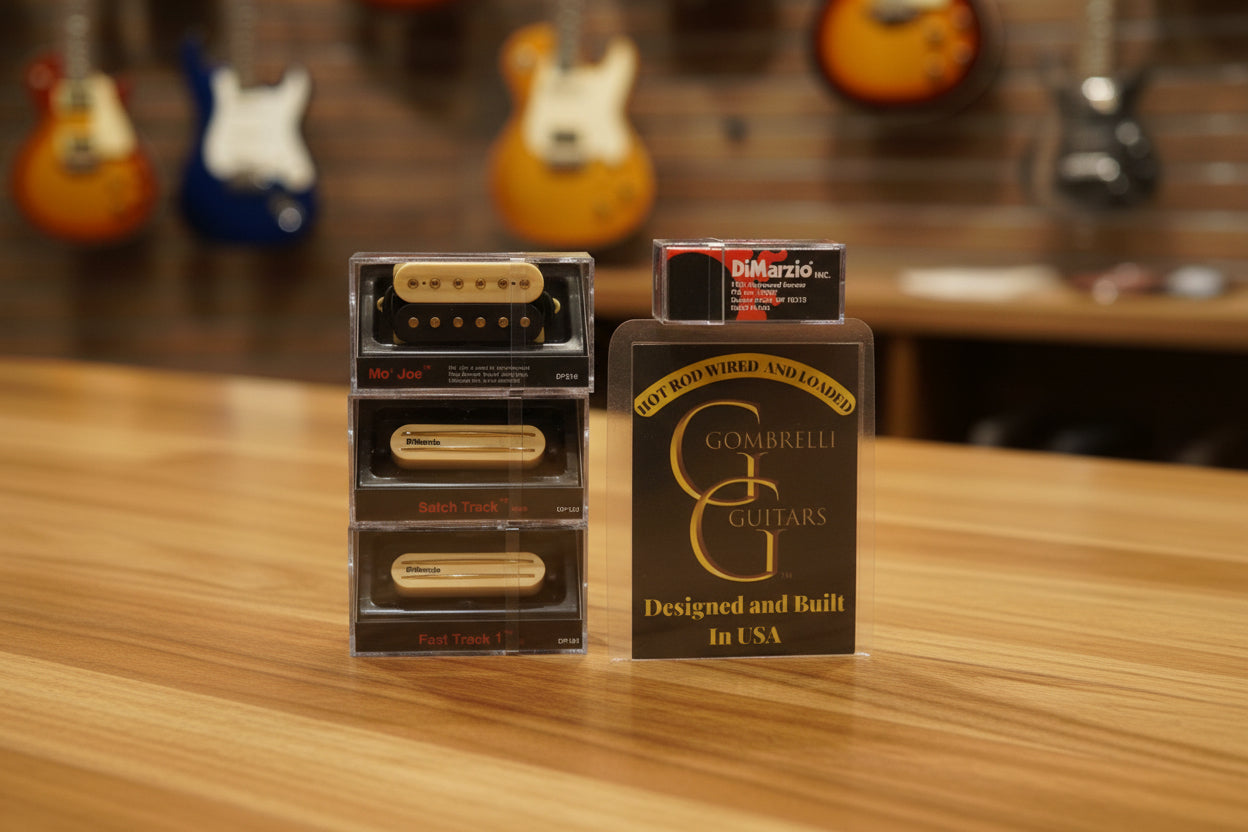 Custom DiMarzio Pickup Set Satch Special Cream Gold