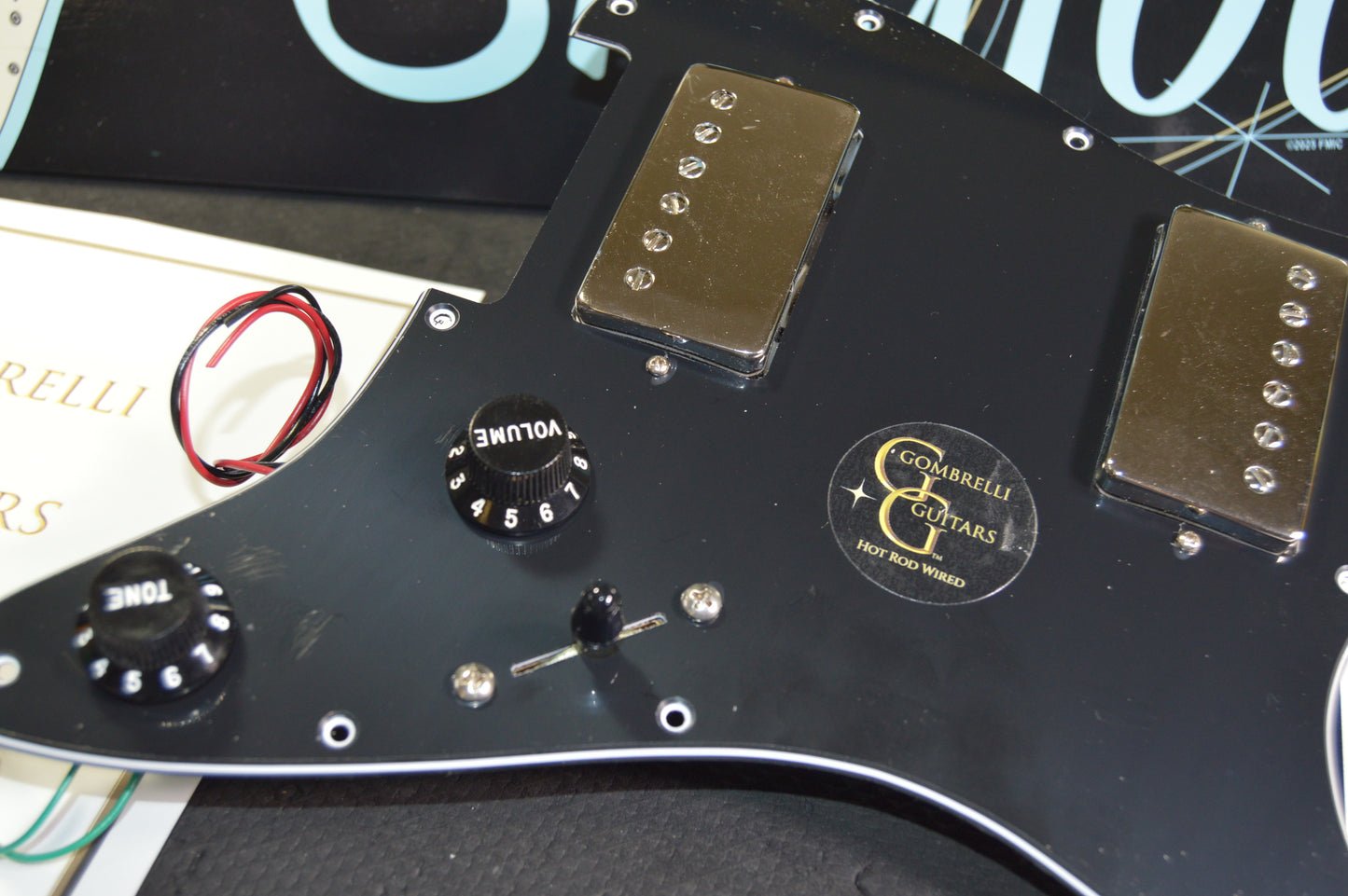 Hot Rod HH Loaded Fender Pickguard Stratocaster with ToneRider Chrome Buckers