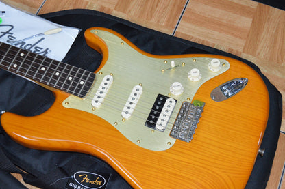 FSR Amber Transparent Stratocaster TBX Boost, Noiseless with Atomic Bucker