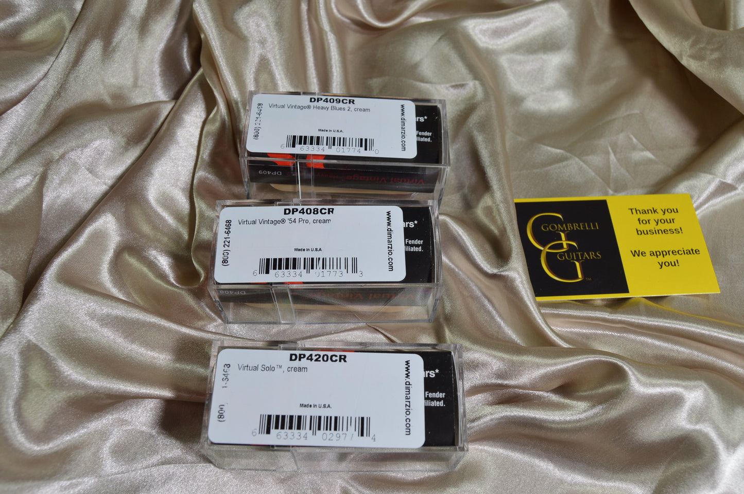 Custom DiMarzio Pickup Set Noiseless 54 Pro Virtual Solo Heavy Blues 2