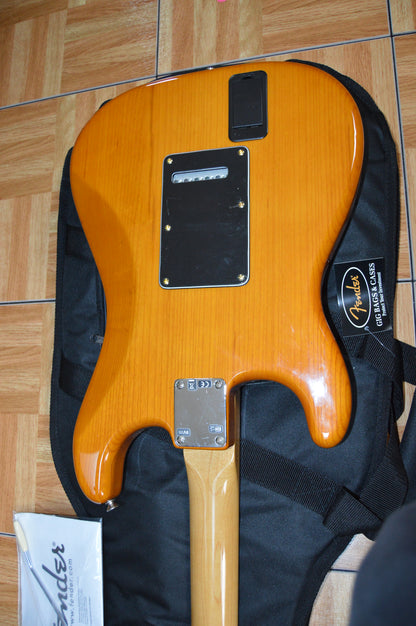 FSR Amber Transparent Stratocaster TBX Boost, Noiseless with Atomic Bucker