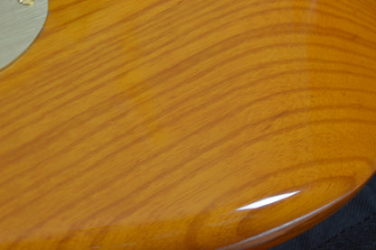 FSR Amber Transparent Stratocaster TBX Boost, Noiseless with Atomic Bucker