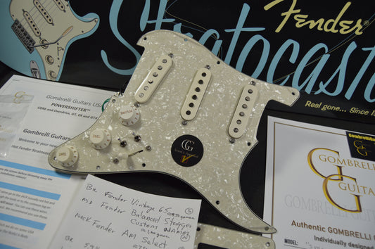 Hot Rodded Powershifter Loaded Fender Stratocaster Pickguard with Majestic Mix