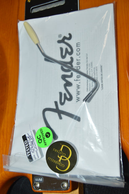 FSR Amber Transparent Stratocaster TBX Boost, Noiseless with Atomic Bucker