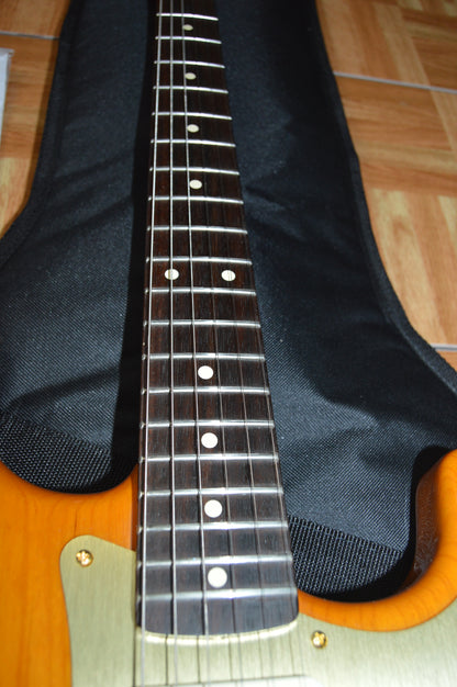FSR Amber Transparent Stratocaster TBX Boost, Noiseless with Atomic Bucker
