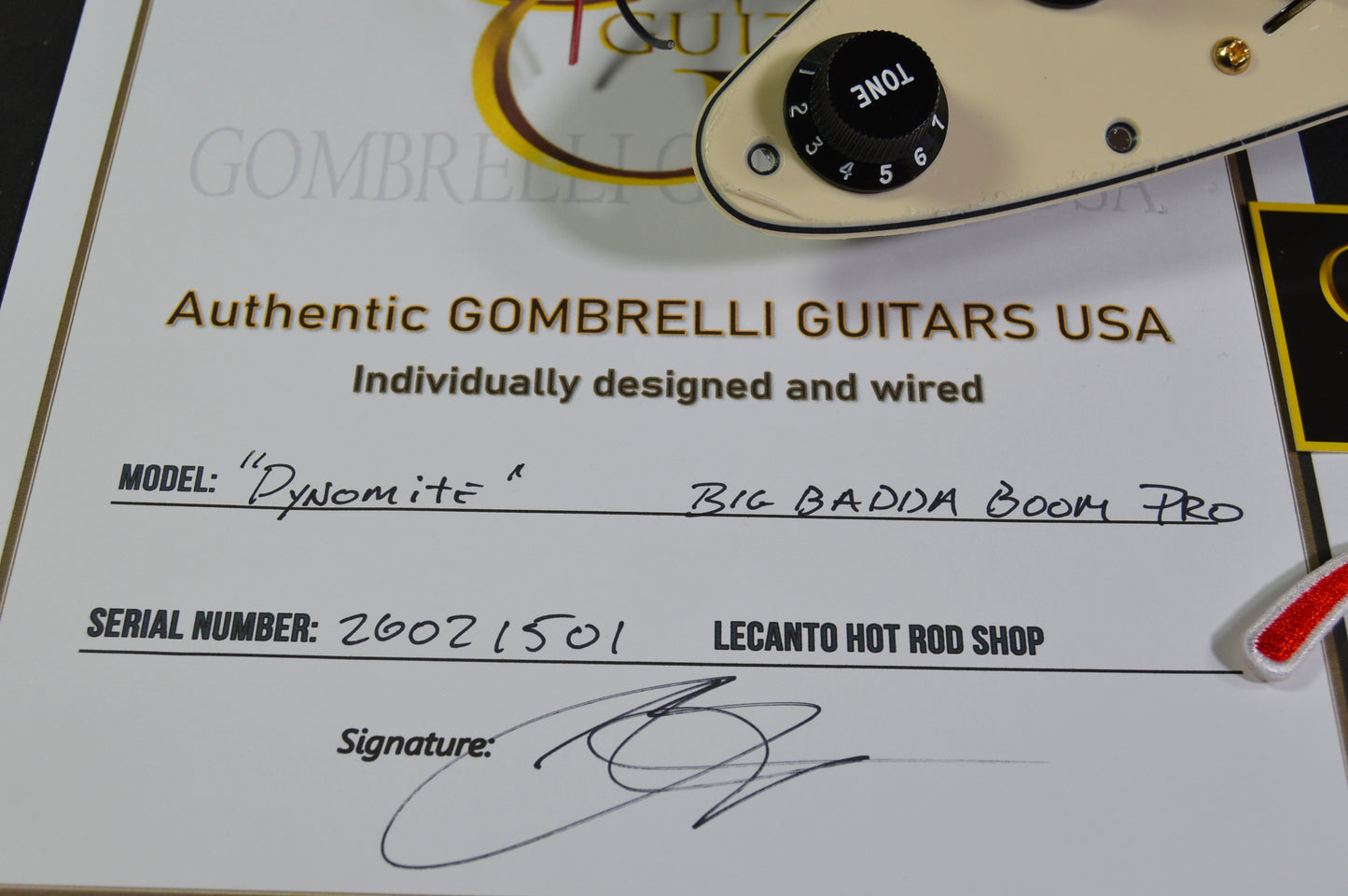 BIG BADDA BOOM PRO Stratocaster Pickguard HSS