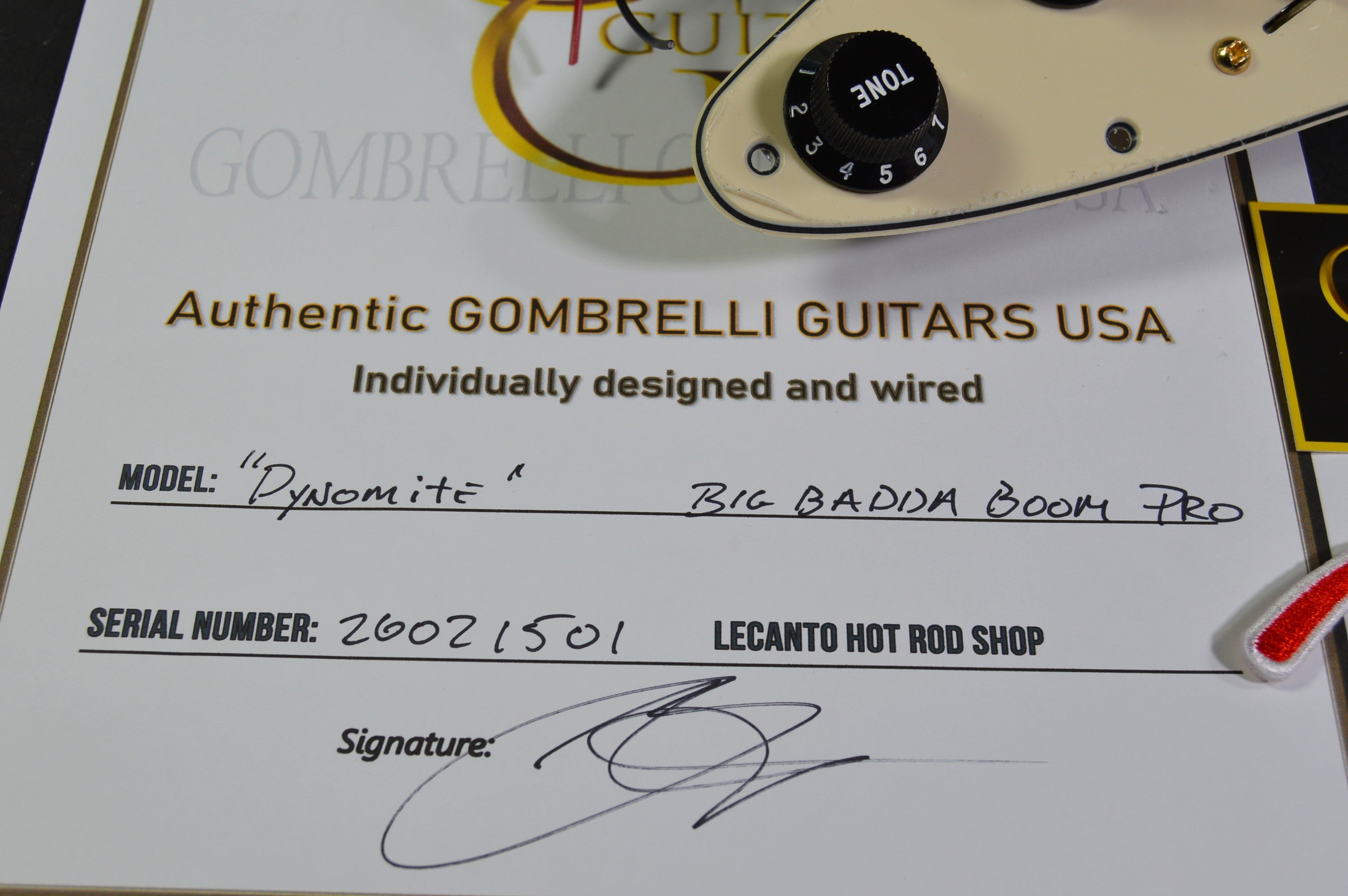 BIG BADDA BOOM PRO Stratocaster Pickguard HSS