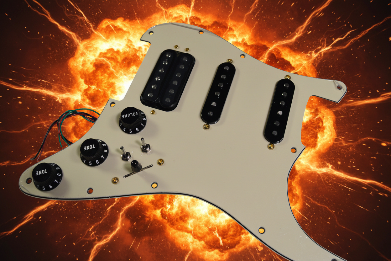 BIG BADDA BOOM PRO Stratocaster Pickguard HSS