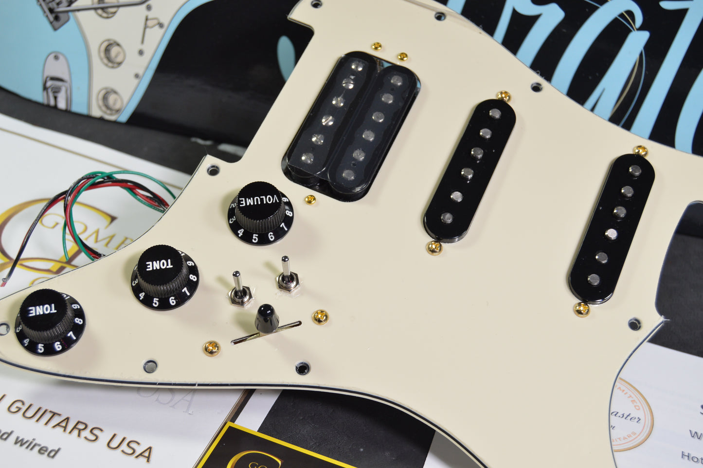 BIG BADDA BOOM PRO Stratocaster Pickguard HSS