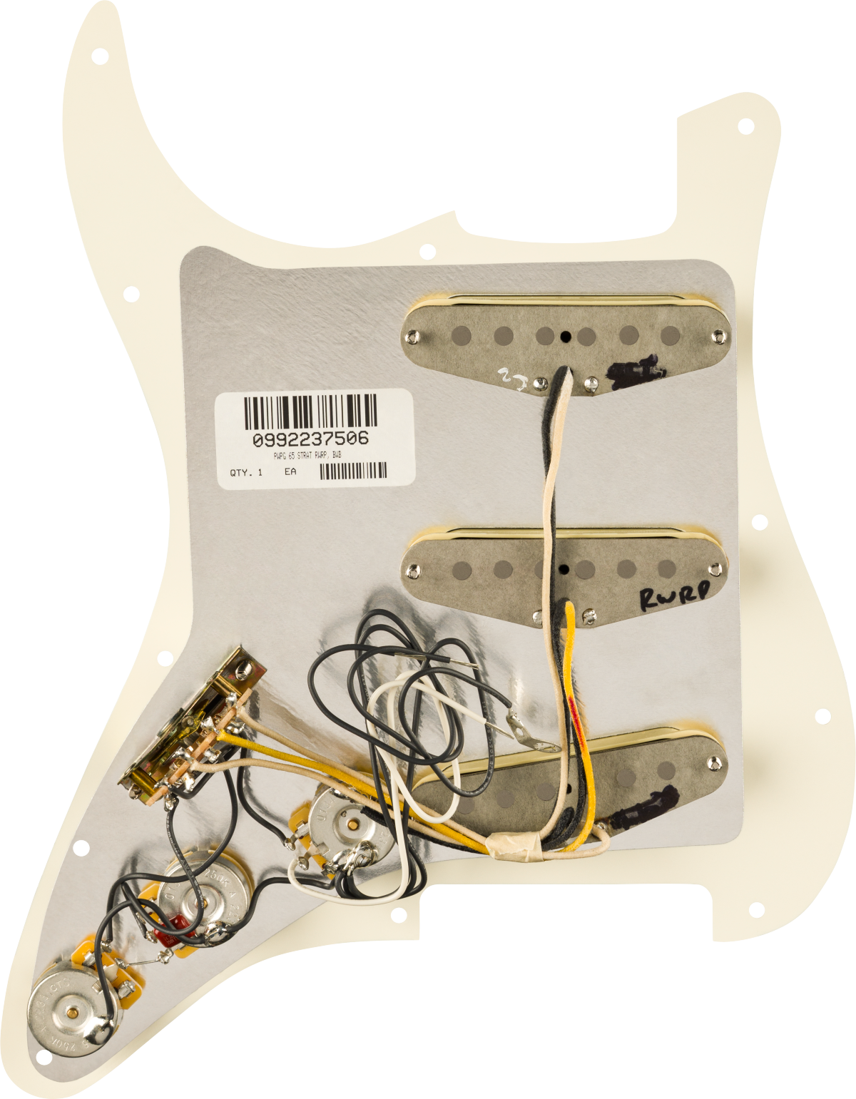 Pre-Wired Strat® Pickguard, Pure Vintage '65 w/RWRP Middle